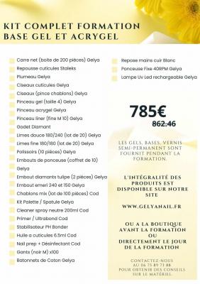 Kit formation base gel et acrygel
