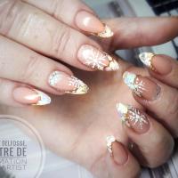 Ongles mix neige