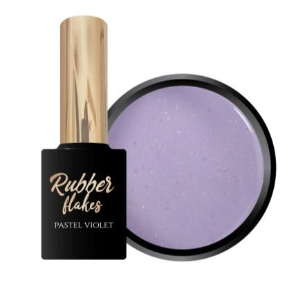 Rubber base flakes pastel violet