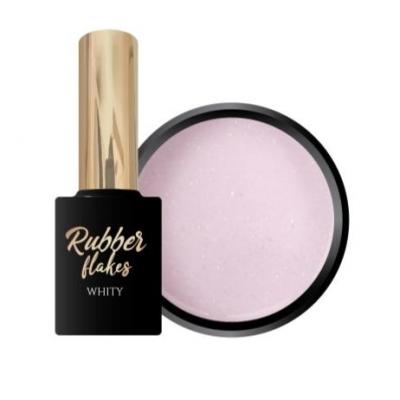 Rubber base flakes whity