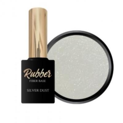Rubber fiber base silver dust 1